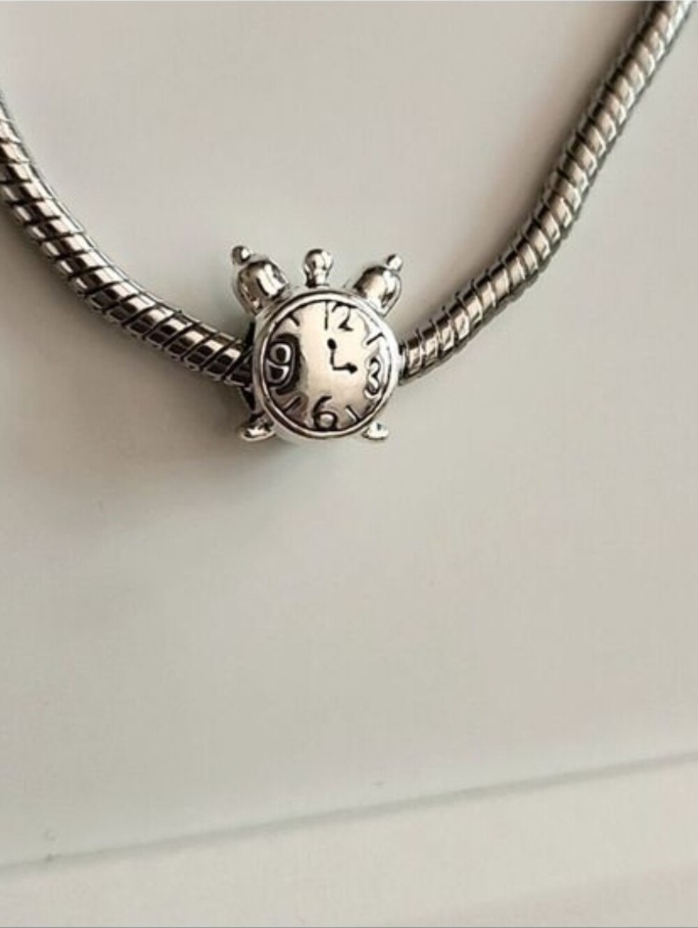 Clock   Charm for European Style Bracelets Compatable To Pandora Systems